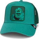 casquette-trucker-verte-gorille-boss-mirage-chroma-wave-the-farm-goorin-bros