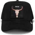 shapka-izvita-traker-cherna-snapbek-dead-the-suede-skull-global-core-micro-suede-the-farm-ot-goorin-bros