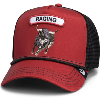 Trucker-Cap rot und schwarz Stier GB2 Raging Bull The Rocker The Farm von Goorin Bros.