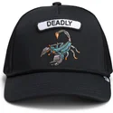 trucker-cap-schwarz-skorpion-gb2-deadly-scorp-the-rocker-the-farm-von-goorin-bros
