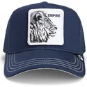 casquette-trucker-bleue-marine-the-empire-lion-fab-farm-goorin-bros