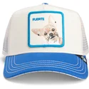 trucker-kasket-beige-og-bla-chihuahua-hund-the-fuerte-dog-fab-farm-fra-goorin-bros