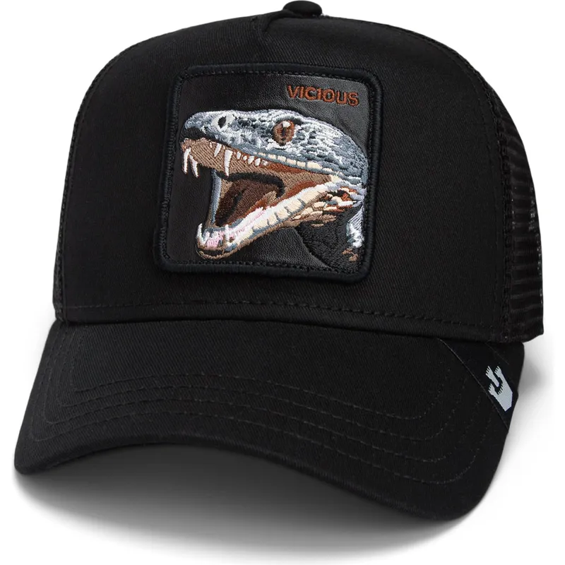shapka-izvita-shapka-traker-cherna-snapbek-serpiente-the-vicious-snake-core-combo-the-farm-the-farm-ot-goorin-bros