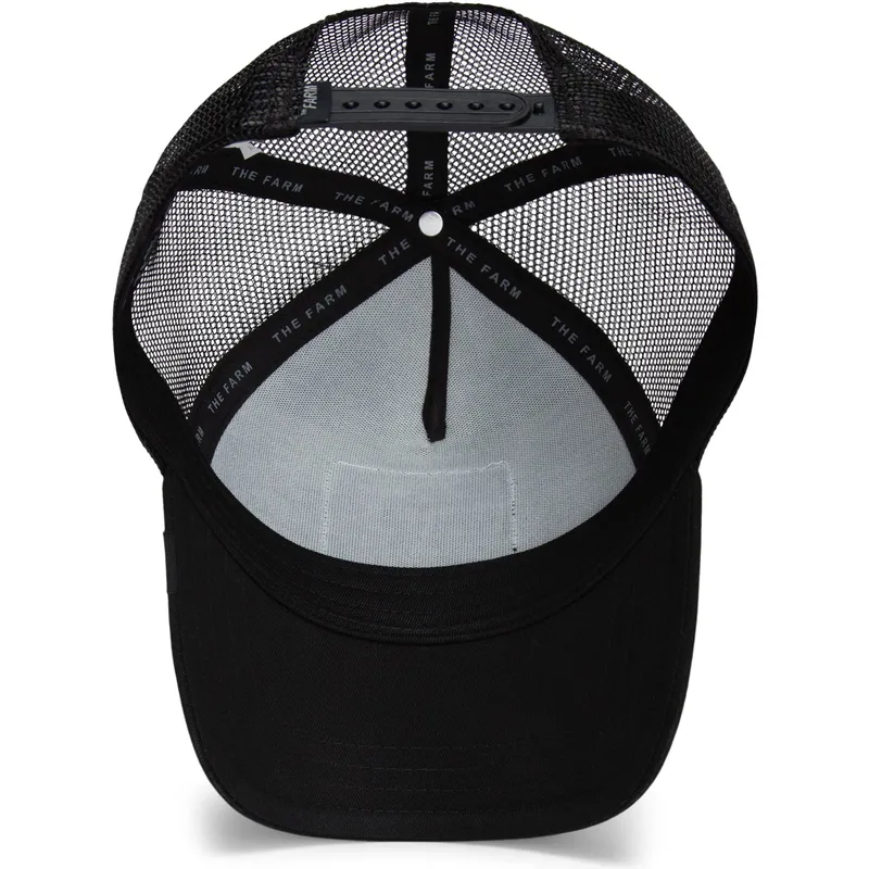 sort-trucker-kasket-med-rottweiler-hund-the-guard-dog-core-combo-the-farm-fra-goorin-bros