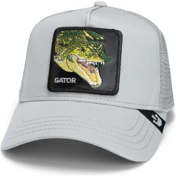 Casquette trucker grise crocodile Gator Swamp Monster Core Combo The Farm Goorin Bros.