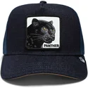 casquette-trucker-bleue-marine-panthere-the-panther-global-core-denim-the-farm-goorin-bros