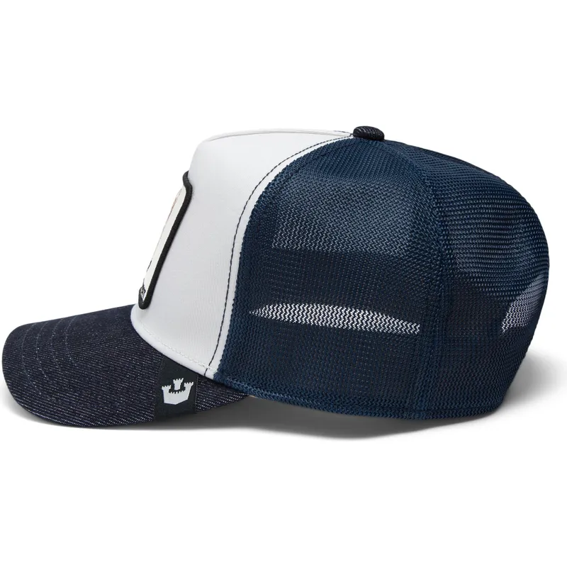 gra-og-marinebla-trucker-cap-the-bandit-coyote-global-core-denim-the-farm-fra-goorin-bros