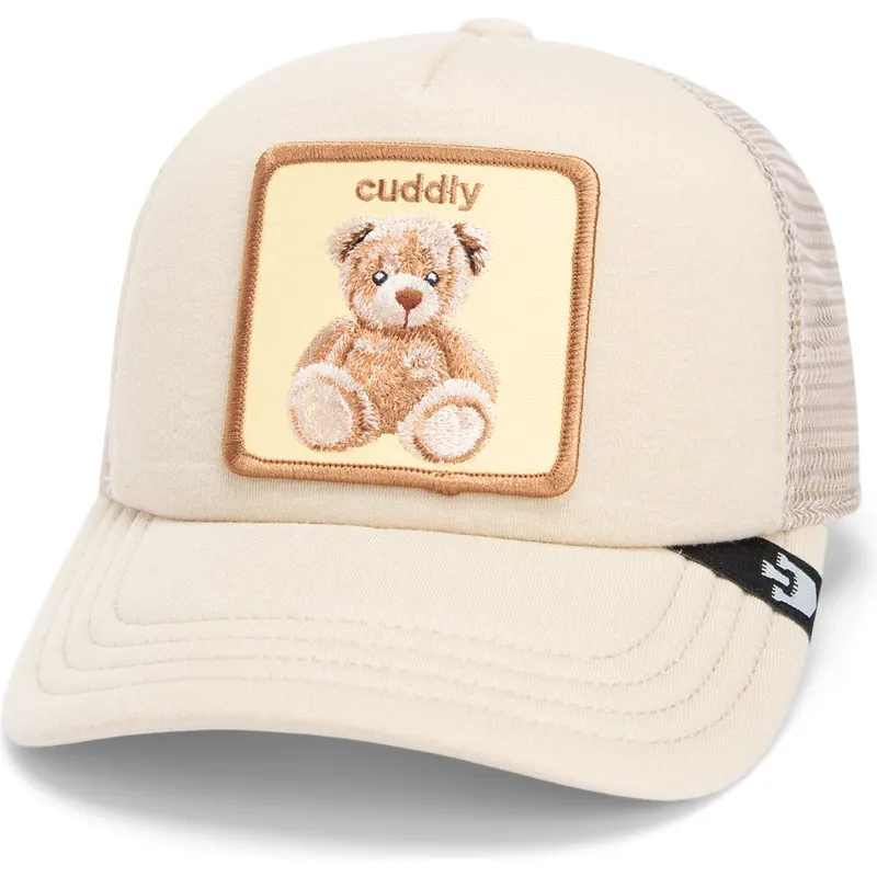beige-trucker-kappe-fur-jungen-teddybar-cuddle-time-chroma-wave-the-farm-von-goorin-bros