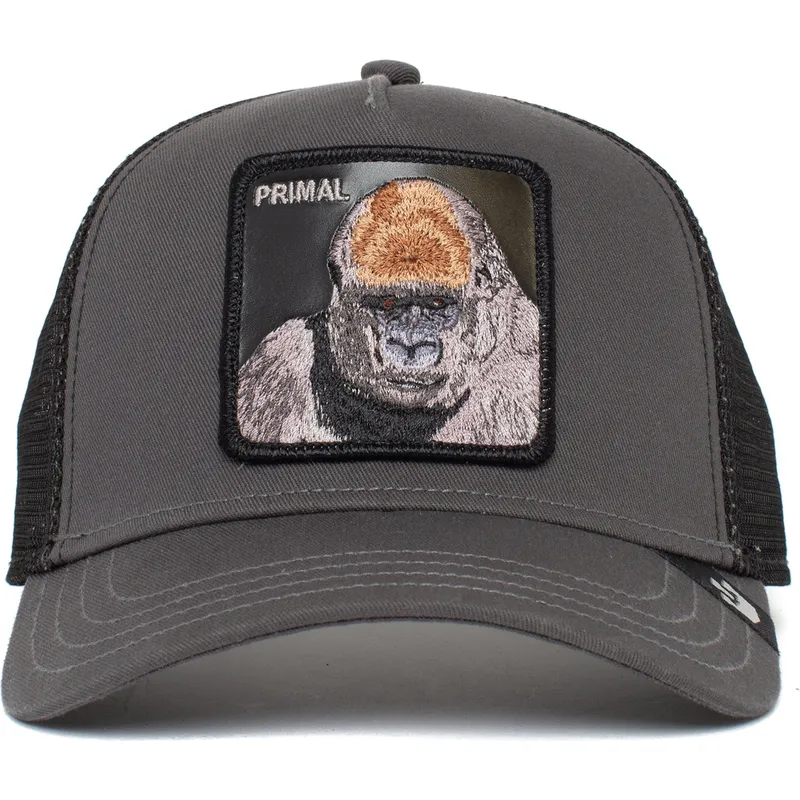 trucker-cap-grau-gorilla-ape-bay-bay-primal-global-core-the-farm-von-goorin-bros