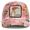 goorin-bros-curved-brim-flamingo-floater-randy-souse-git-salty-rim-the-farm-pink-snapback-cap