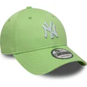 casquette-courbee-verte-claire-ajustable-9forty-colour-pack-new-york-yankees-mlb-new-era