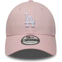 casquette-courbee-rose-ajustable-9forty-colour-pack-los-angeles-dodgers-mlb-new-era