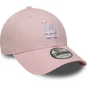 casquette-courbee-rose-ajustable-9forty-colour-pack-los-angeles-dodgers-mlb-new-era