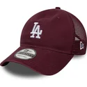 new-era-9twenty-colour-pack-los-angeles-dodgers-mlb-maroon-trucker-hat