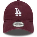 casquette-trucker-grenat-9twenty-colour-pack-los-angeles-dodgers-mlb-new-era