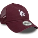 new-era-9twenty-colour-pack-los-angeles-dodgers-mlb-maroon-trucker-hat