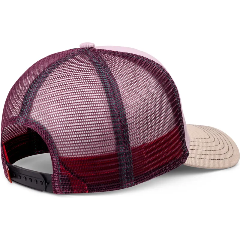 rosa-og-beige-trucker-kasket-club-morocco-hft-fra-coastal