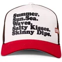 shapka-izvita-mnogocveten-snapback-na-gorra-trucker-azul-summer-sun-sea-waves-salty-kisses-skinny-dips-hft-ot-coastal