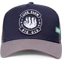 marinebla-og-gra-trucker-kasket-live-slow-die-old-hft-fra-coastal
