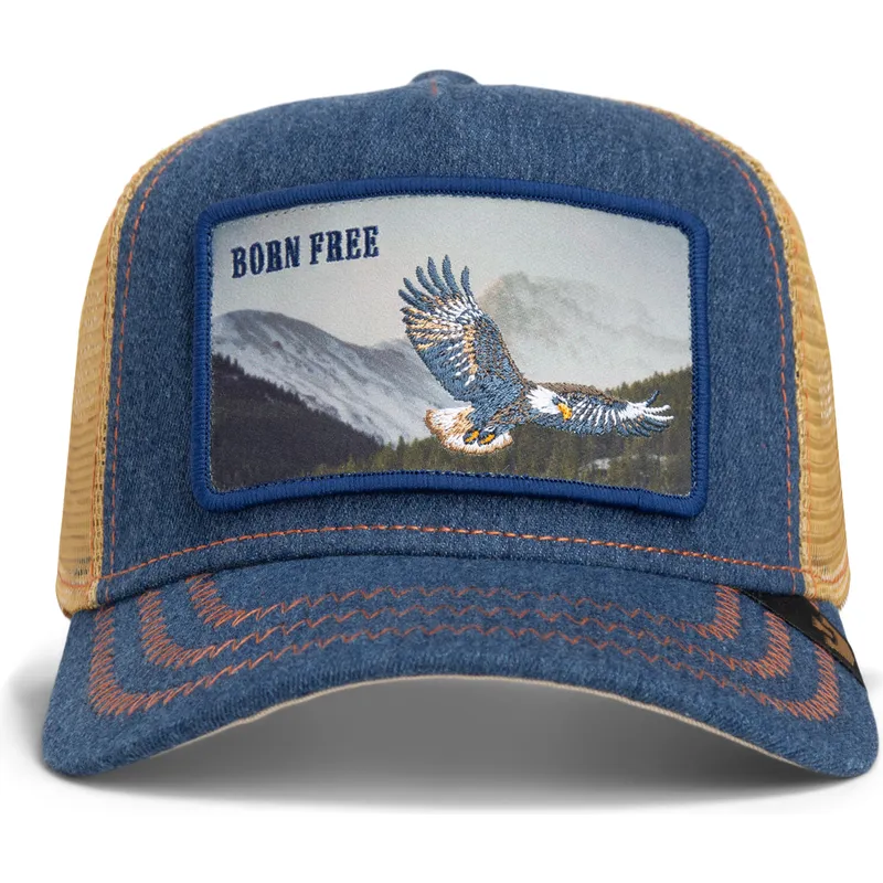 trucker-cap-marineblau-adler-born-free-wild-heart-the-farm-von-goorin-bros