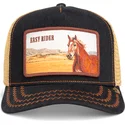 trucker-kasket-sort-hest-easy-rider-wild-heart-the-farm-fra-goorin-bros