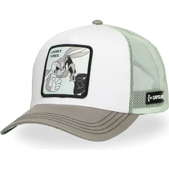 Capslab Bugs Bunny and Daffy Duck LOO11 BD CT Looney Tunes Camouflage Trucker Hat