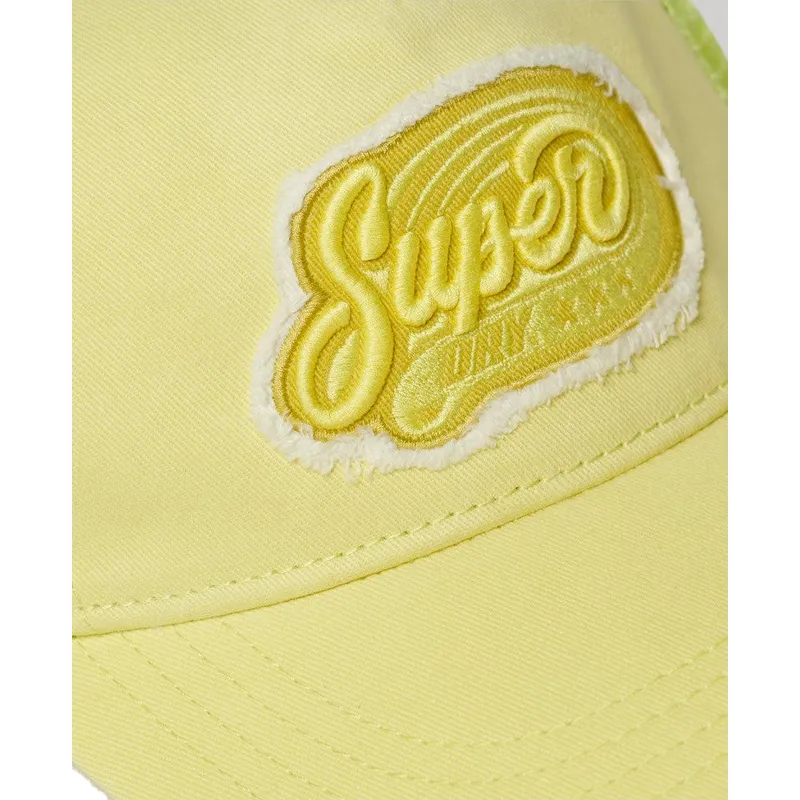 superdry-fluro-mesh-electric-lime-trucker-cap-in-gelb