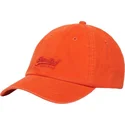 orangefarbene-verstellbare-curved-cap-vintage-embroidery-orange-von-superdry