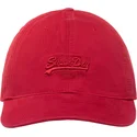 rote-verstellbare-curved-cap-vintage-embroidery-optic-pitch-von-superdry