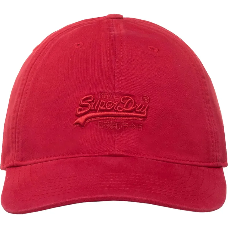 shapka-izvita-chervena-reguliruem-vintage-embroidery-optic-pitch-ot-superdry