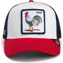 goorin-bros-cock-team-rooster-original-opskrift-team-pride-the-farm-hvid-morkebla-og-rod-trucker-kasket
