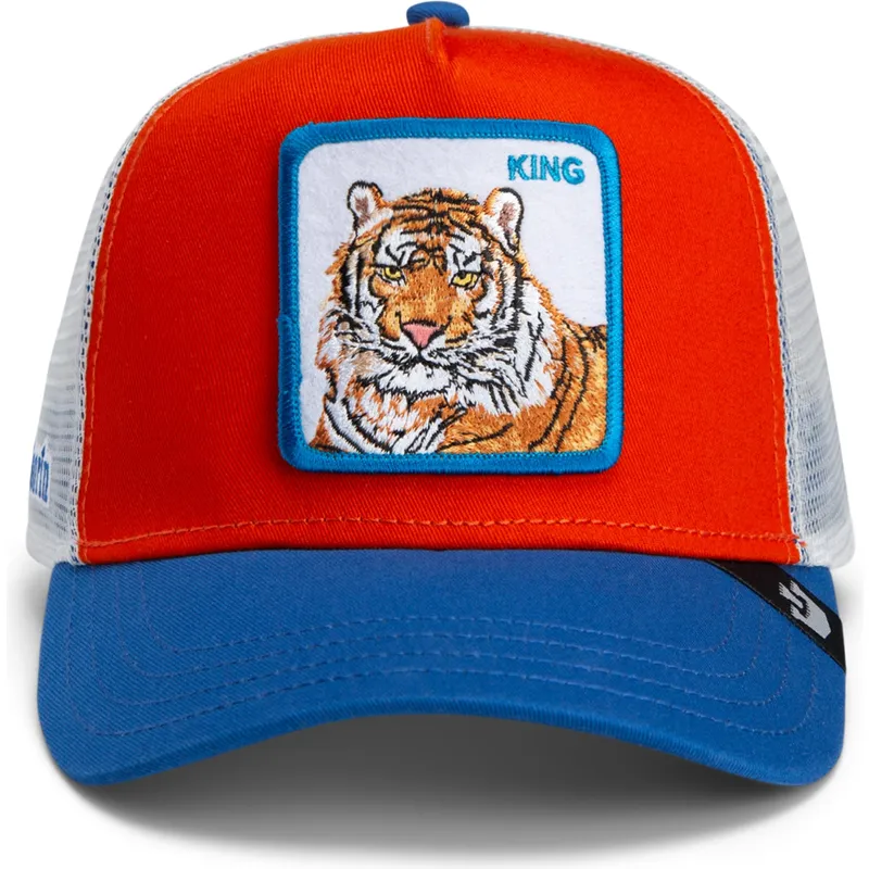 shapka-izvita-traker-mnogocveten-snapbek-goorin-bros-king-team-tiger-original-recipe-team-pride-the-farm-orange-white-and-blue-h