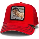 shapka-izvita-chervena-snapbek-goorin-bros-horse-rebel-the-wild-west-core-canvas-the-farm-red-hat-the-farm-ot-goorin-bros