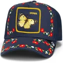 shapka-izvita-shapka-traker-tmnosin-snapbek-goorin-bros-butterfly-hyper-active-flora-fauna-the-farm-navy-blue-hat-the-farm-ot-go