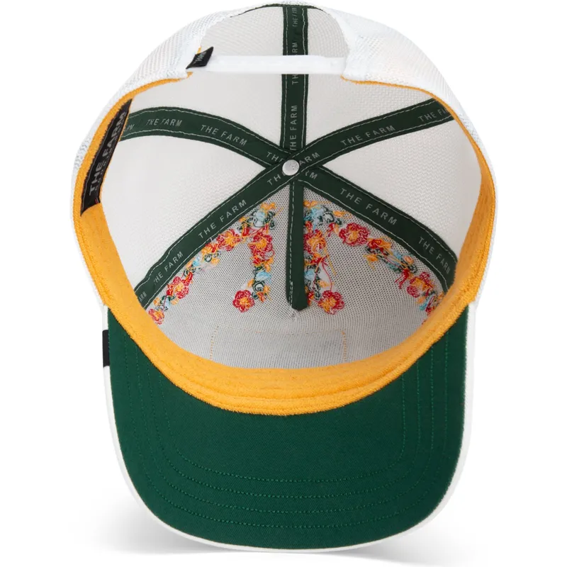 shapka-izvita-byala-snapbek-goorin-bros-hummingbird-sucker-necessary-nectar-flora-fauna-the-farm-white-hat-the-farm-ot-goorin-br