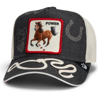 Шапка извита тракер тъмносин снапбек Goorin Bros. Power Full Throttle Horse Play The Farm Navy Blue Hat The Farm от Goorin Bros.