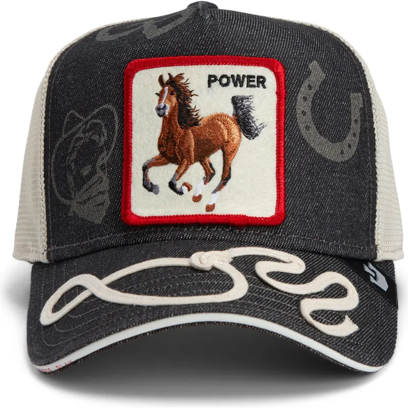 shapka-izvita-traker-tmnosin-snapbek-goorin-bros-power-full-throttle-horse-play-the-farm-navy-blue-hat-the-farm-ot-goorin-bros