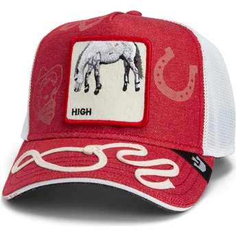 Шапка извита тракер червена снапбек Goorin Bros. High Way Up Horse Play The Farm Red Hat The Farm от Goorin Bros.