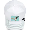 shapka-izvita-traker-byala-snapbek-goorin-bros-pelican-bird-escape-not-into-yoga-great-escape-the-farm-white-hat-the-farm-ot-goo