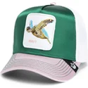 goorin-bros-skildpadde-bolget-allablur-great-escape-the-farm-gron-hvid-og-pink-trucker-hat