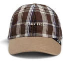 shapka-izvita-kafyav-snapbek-goorin-bros-curved-brim-ask-your-mother-papa-cap-madras-the-farm-brown-cap-the-farm-ot-goorin-bros