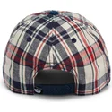 casquette-courbee-bleue-marine-et-rouge-snapback-raised-in-a-barn-papa-cap-madras-the-farm-goorin-bros