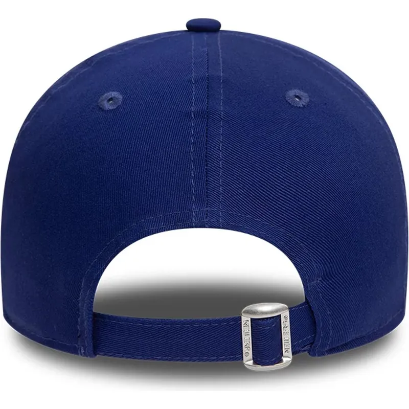 blaue-verstellbare-curved-cap-9twenty-league-essential-der-los-angeles-dodgers-mlb-von-new-era