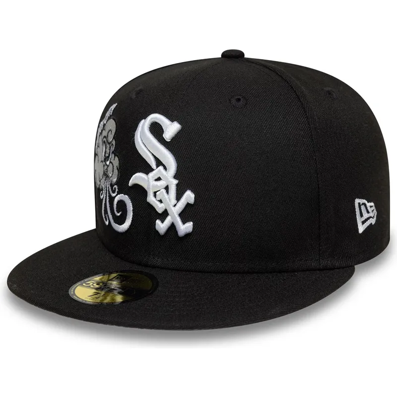 shapka-ploska-cherna-prilepnala-59fifty-food-icon-windy-city-na-chicago-white-sox-mlb-ot-new-era
