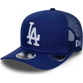 Blå trucker-kasket 9SEVENTY Stretch Snap fra Los Angeles Dodgers MLB fra New Era