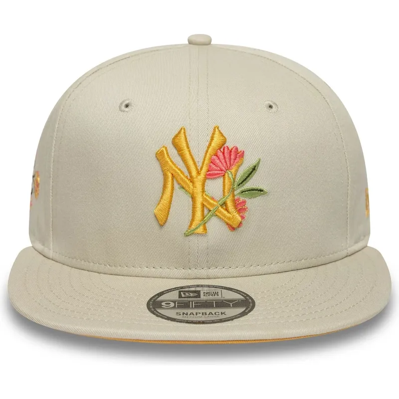 beige-floral-9fifty-snapback-flatcap-der-new-york-yankees-mlb-von-new-era