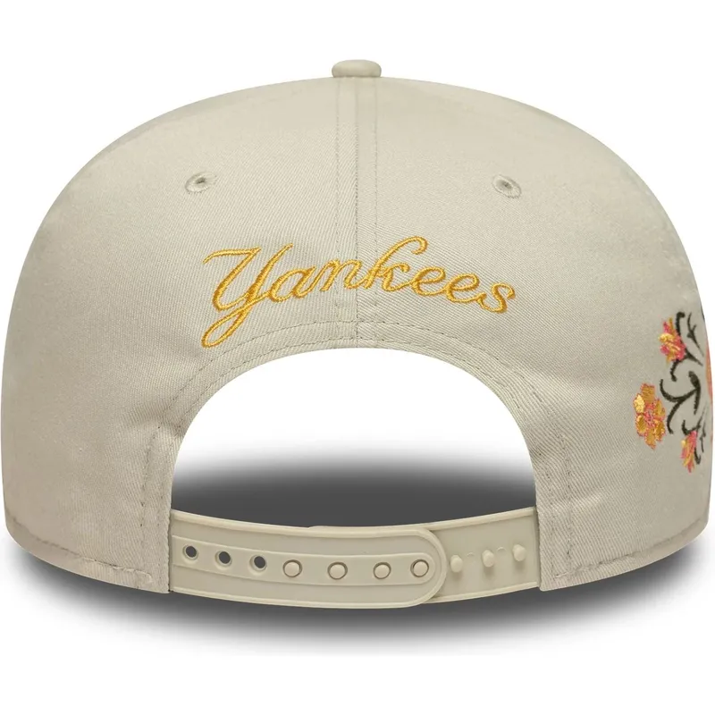 beige-floral-9fifty-snapback-flatcap-der-new-york-yankees-mlb-von-new-era
