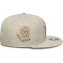 beige-flatcap-snapback-mit-beigem-logo-9fifty-original-fit-world-series-der-new-york-yankees-mlb-von-new-era