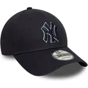 shapka-izvita-tmnosin-reguliruem-9forty-team-outline-na-new-york-yankees-mlb-ot-new-era