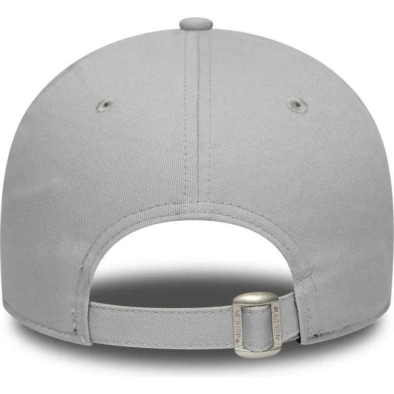 graue-verstellbare-curved-cap-mit-grauem-logo-9forty-team-outline-der-new-york-yankees-mlb-von-new-era